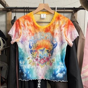 Casablanca tie dye mesh top